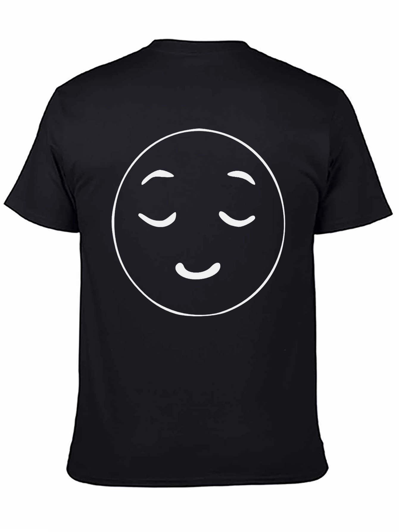 Relaxed Emoji Black T-Shirt - Soft & Comfortable