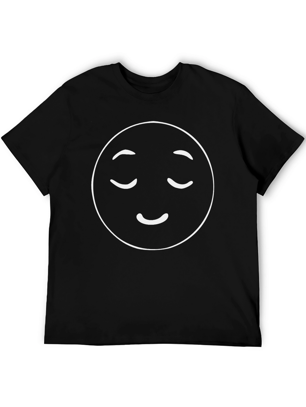 Relaxed Emoji Black T-Shirt - Soft & Comfortable