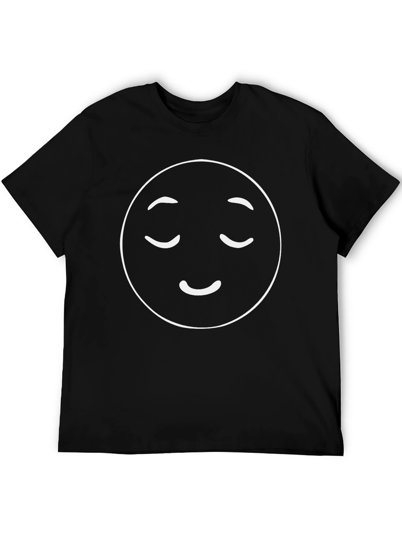 Relaxed Emoji Black T-Shirt - Soft & Comfortable