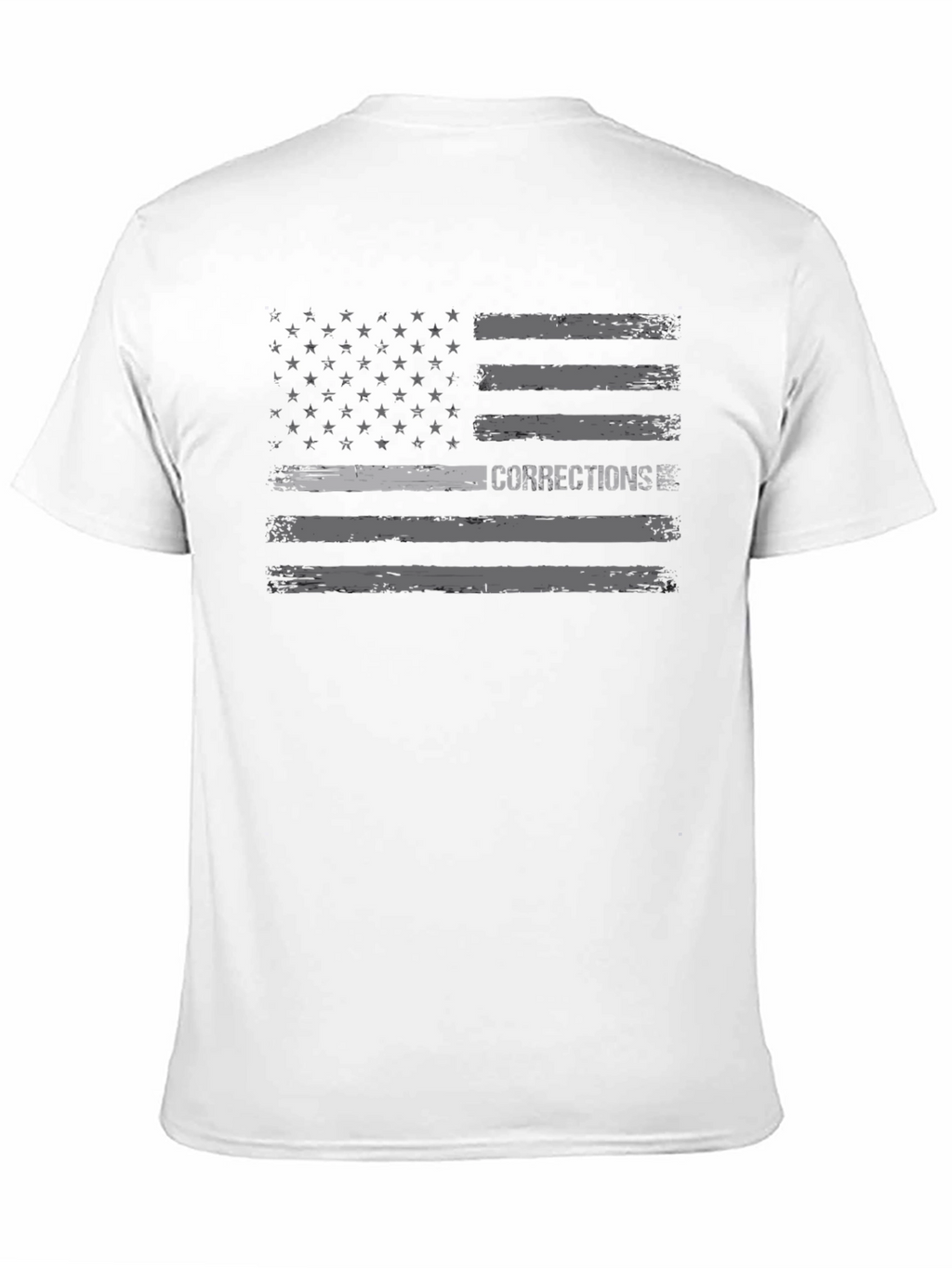 Corrections American Flag T-Shirt - Black