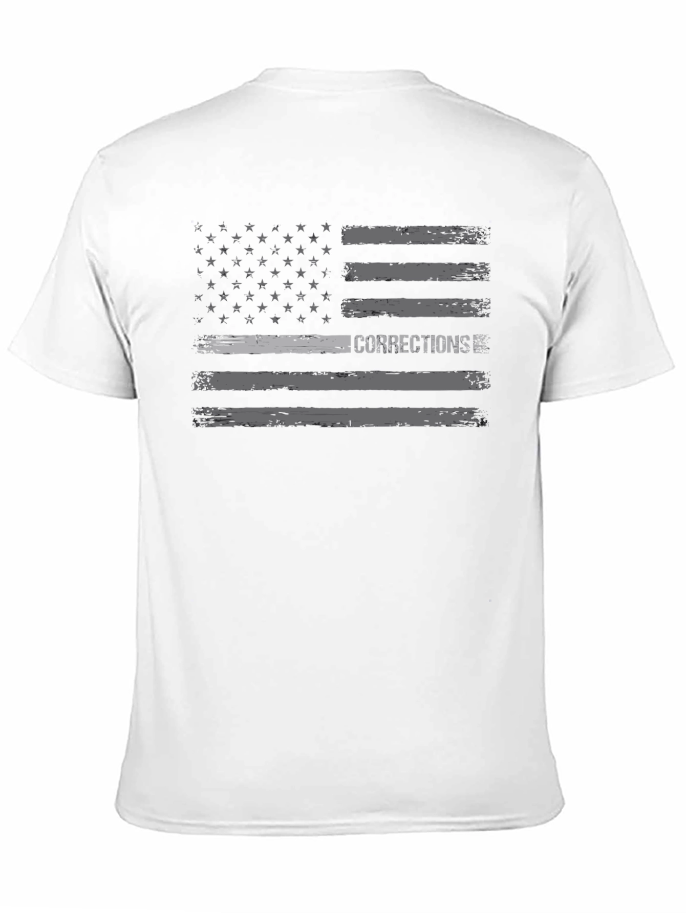 Corrections American Flag T-Shirt - Black