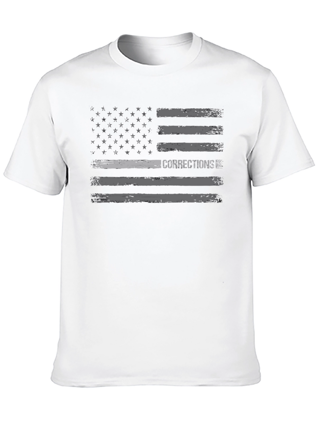 Corrections American Flag T-Shirt - Black