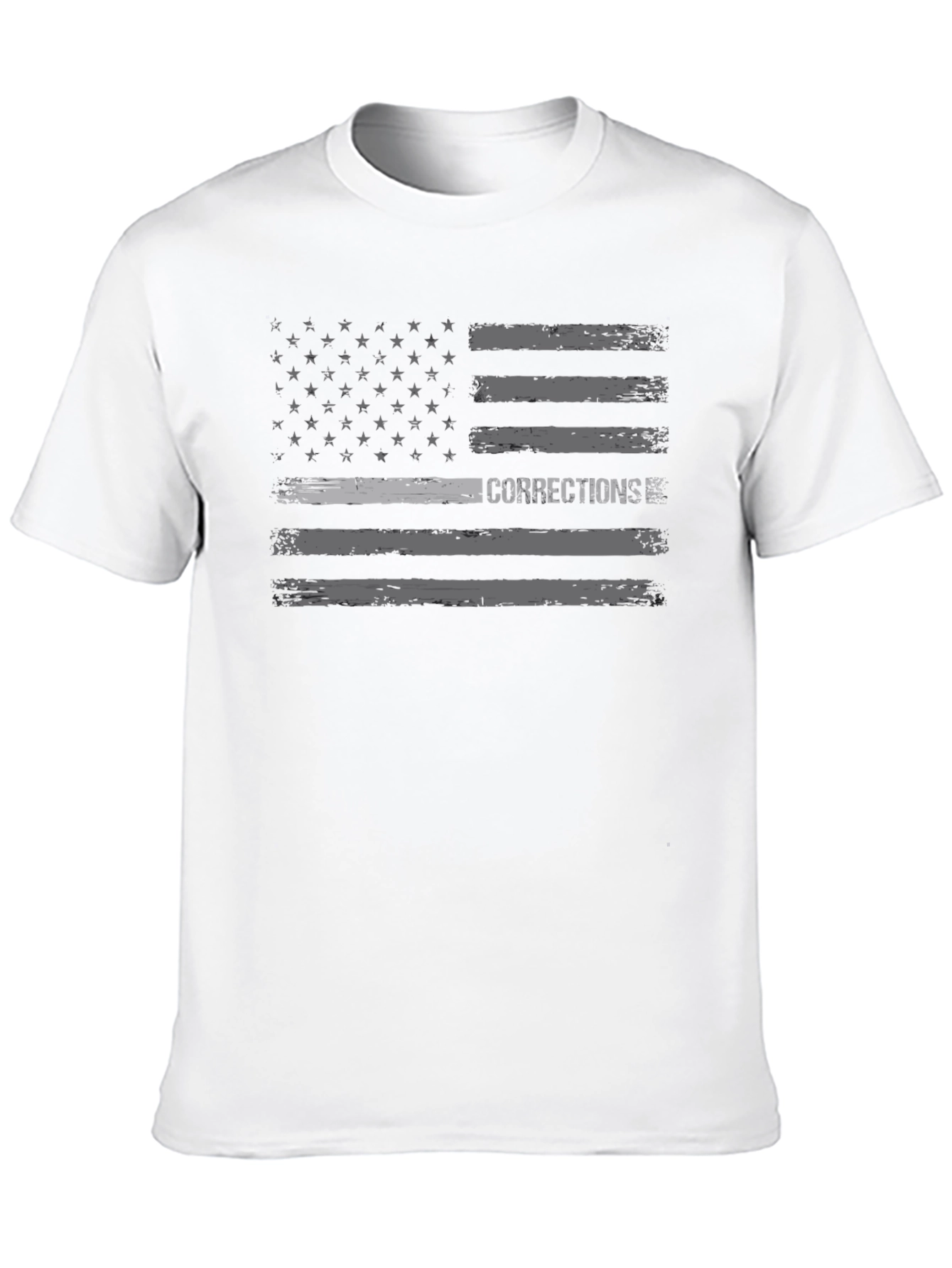 Corrections American Flag T-Shirt - Black
