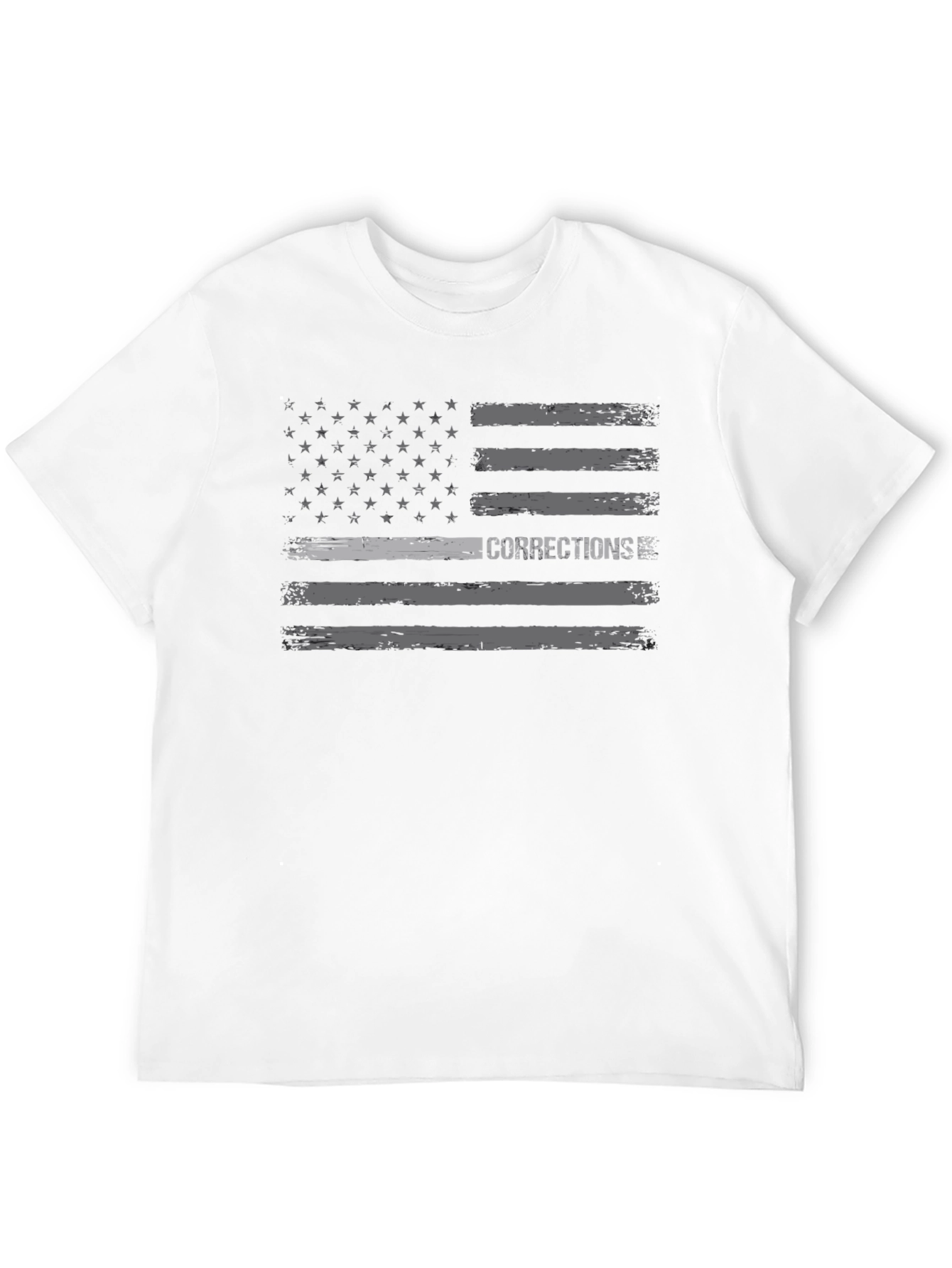 Corrections American Flag T-Shirt - Black