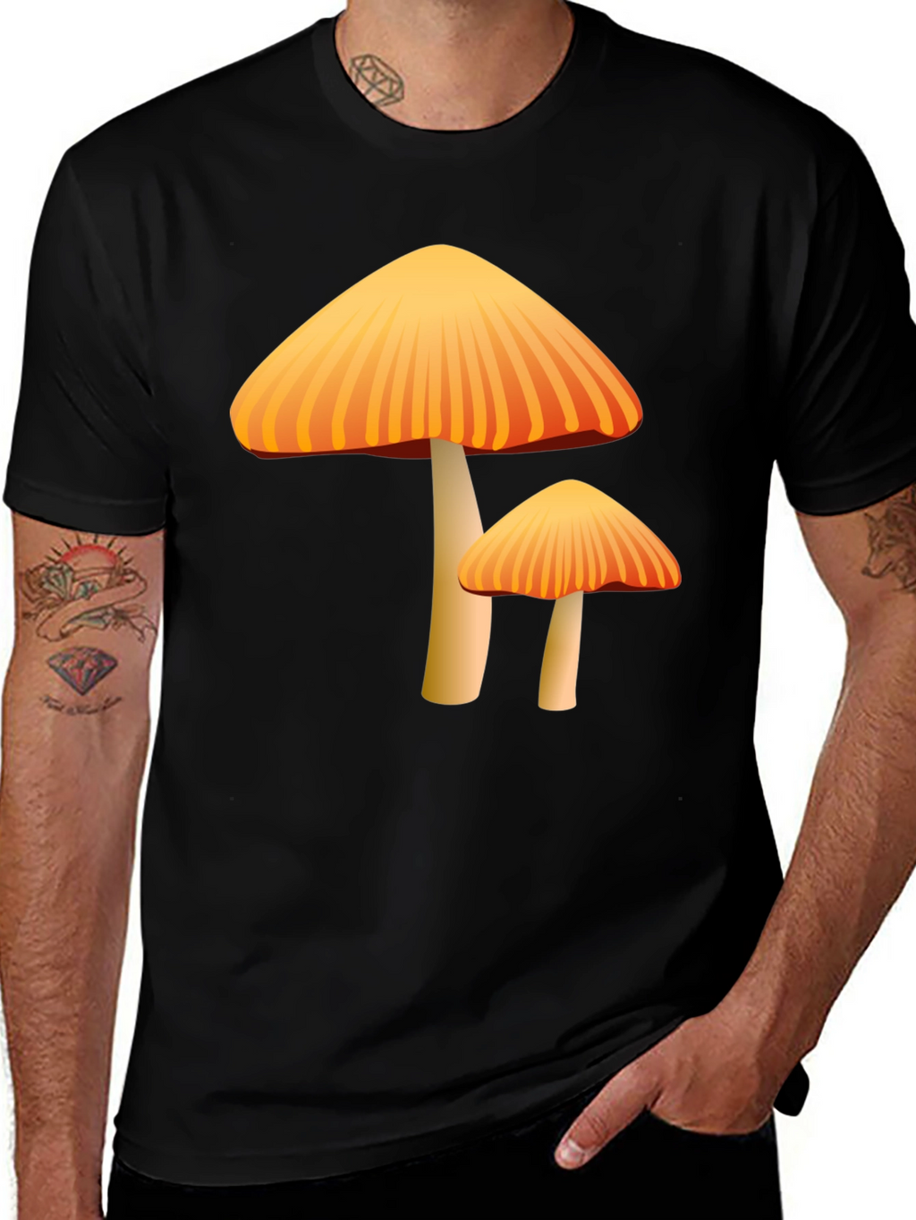 Mushroom Graphic Tee - Funky Fungus Design