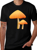 Mushroom Graphic Tee - Funky Fungus Design