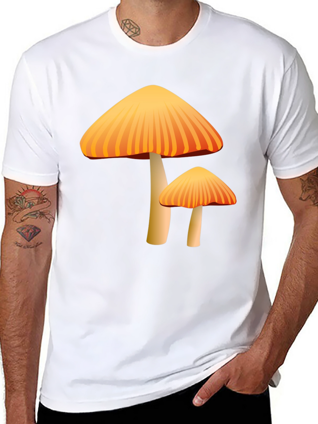 Mushroom Graphic Tee - Funky Fungus Design