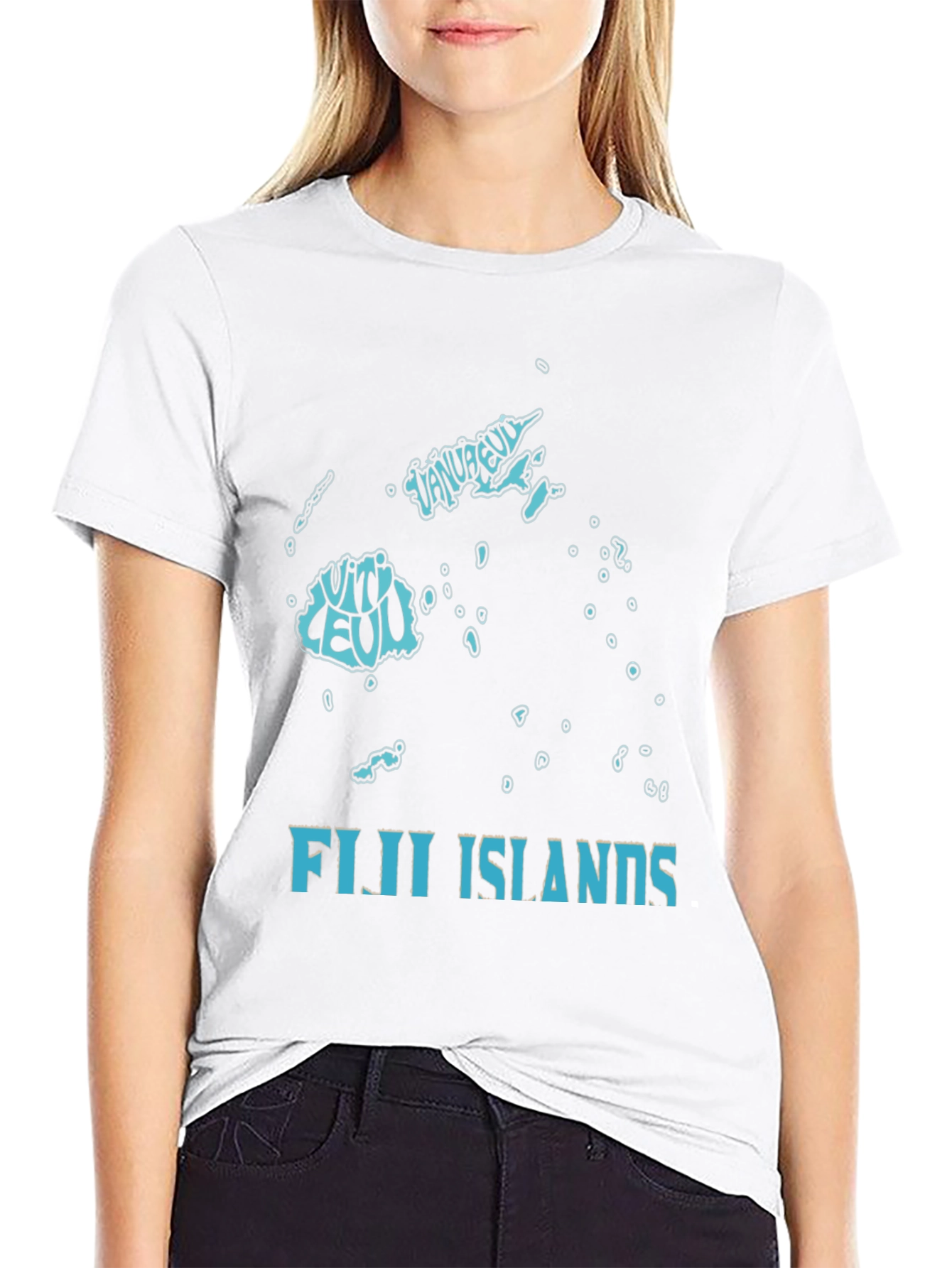 Fiji Islands Map Graphic T-Shirt