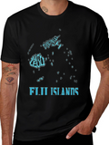 Fiji Islands Map Graphic T-Shirt