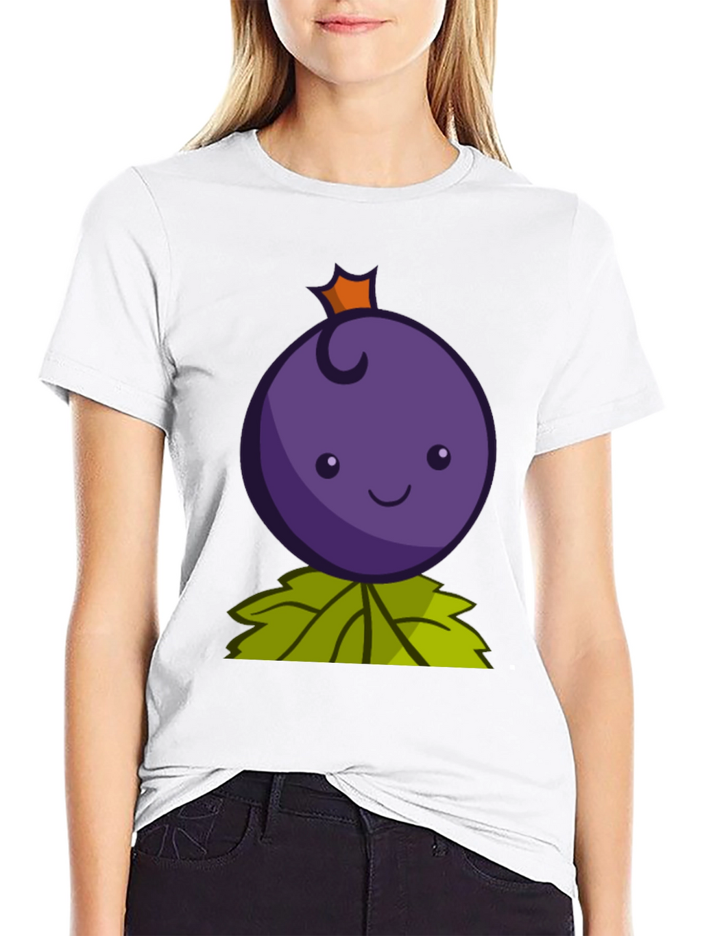 Cute Berry Cartoon Graphic T-Shirt