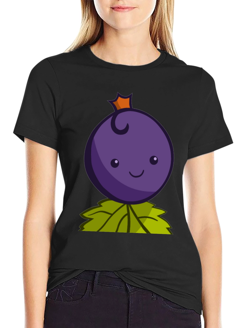 Cute Berry Cartoon Graphic T-Shirt