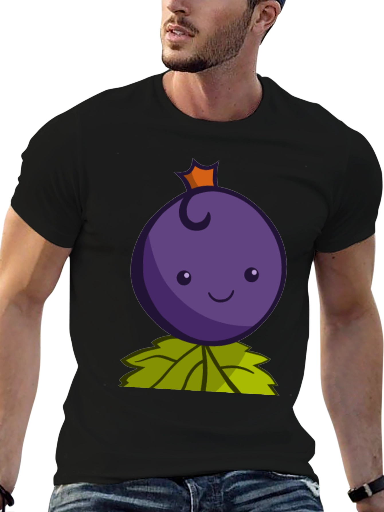 Cute Berry Cartoon Graphic T-Shirt
