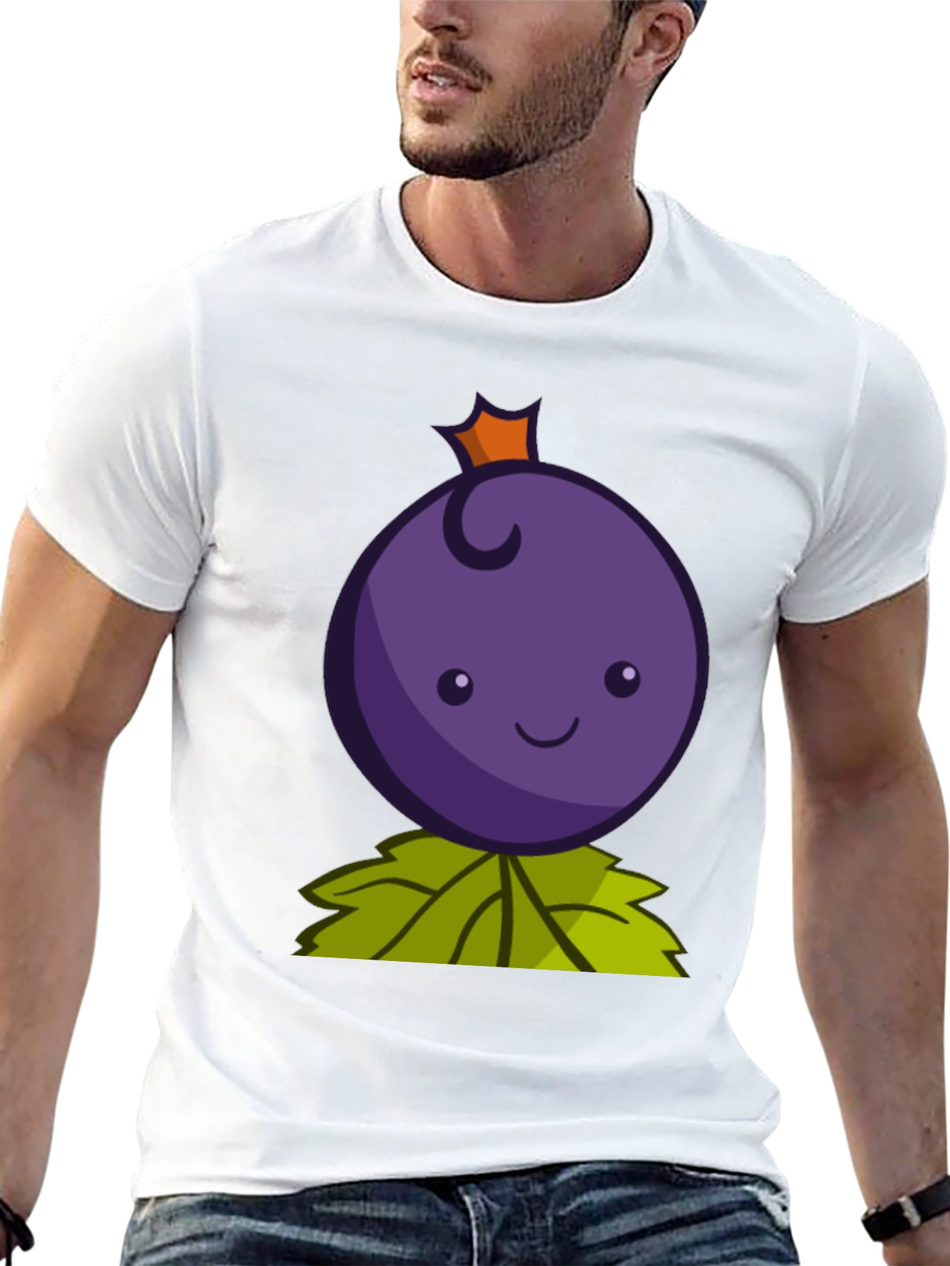 Cute Berry Cartoon Graphic T-Shirt