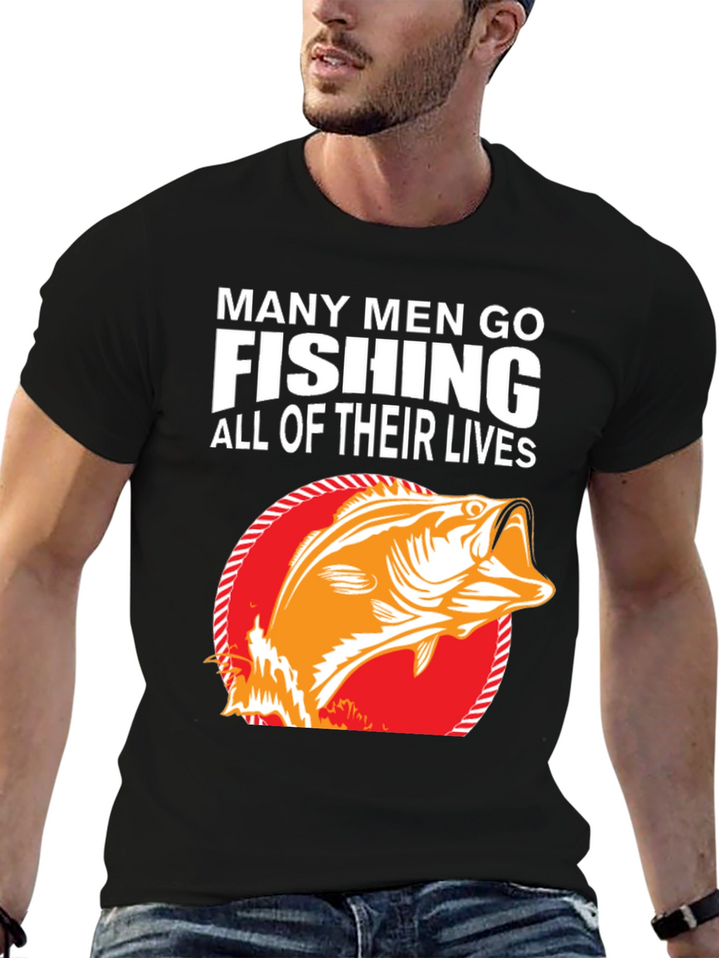 Fishing T-Shirt - Many Men Go Fishing