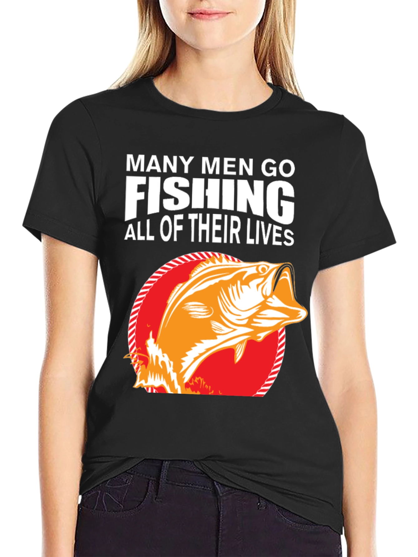 Fishing T-Shirt - Many Men Go Fishing