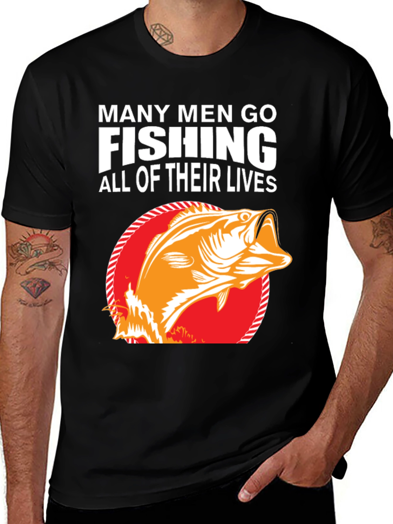 Fishing T-Shirt - Many Men Go Fishing