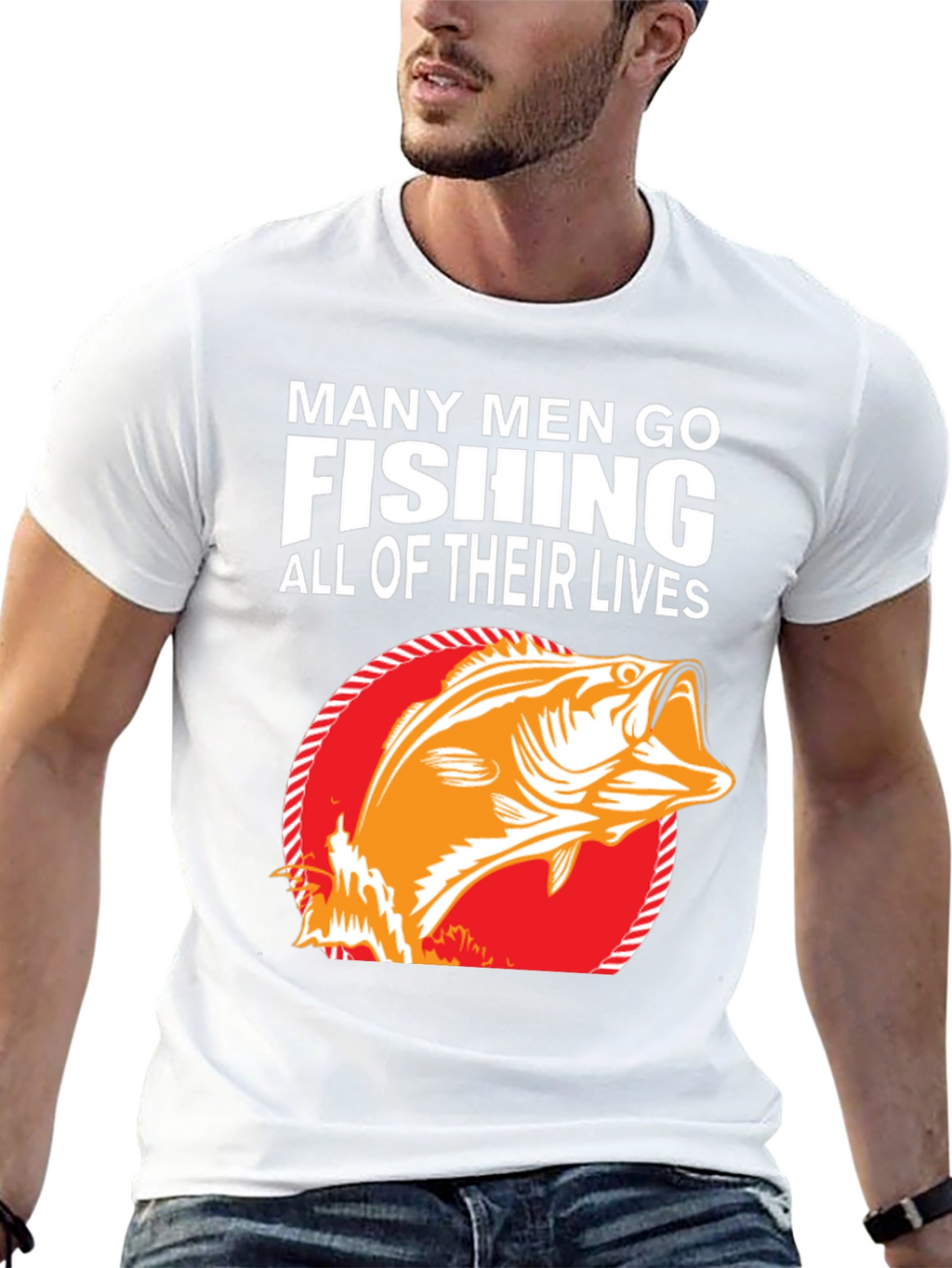Fishing T-Shirt - Many Men Go Fishing
