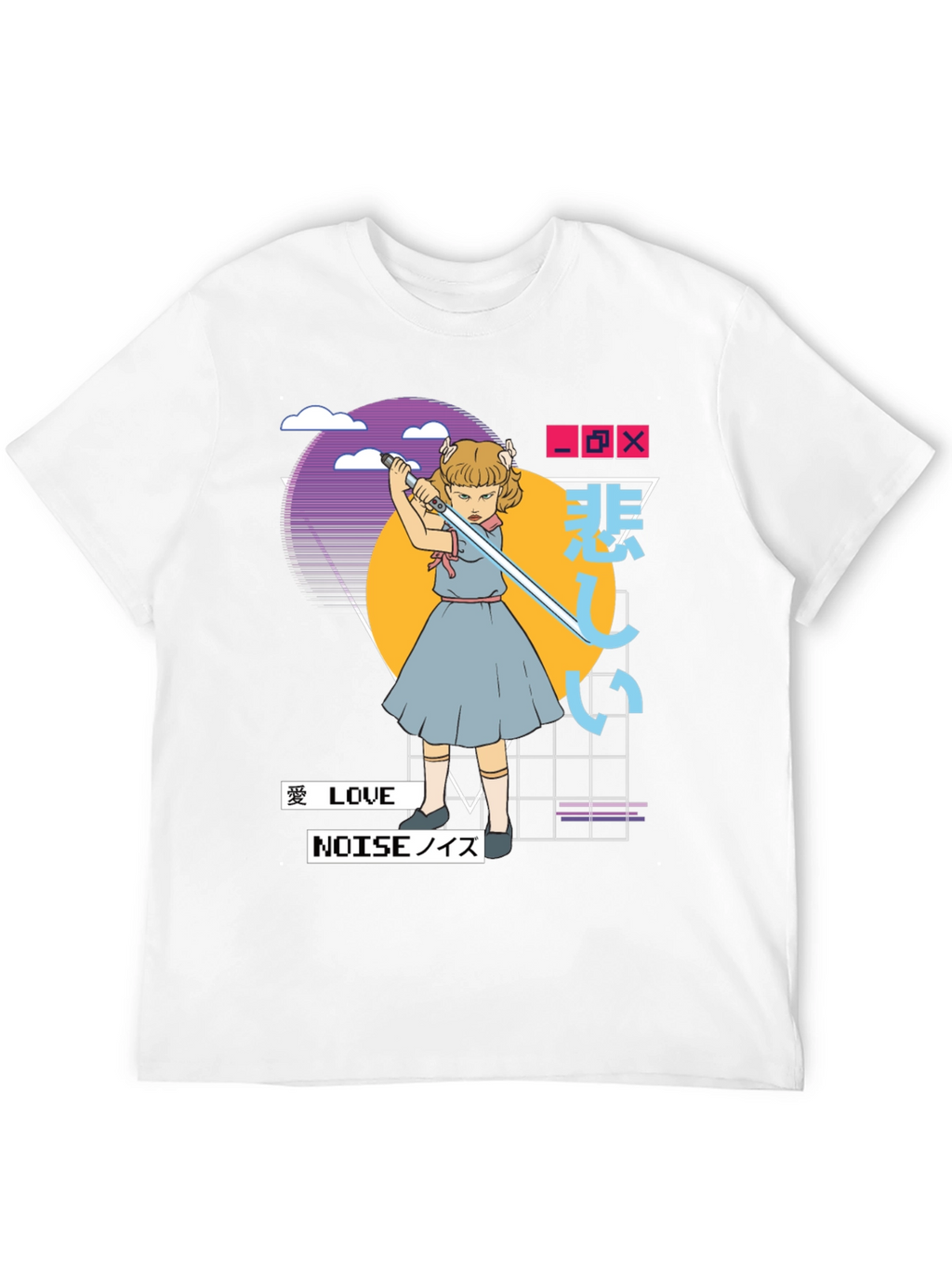 Synthwave Aesthetic T-Shirt - Edgy Vaporwave Tee