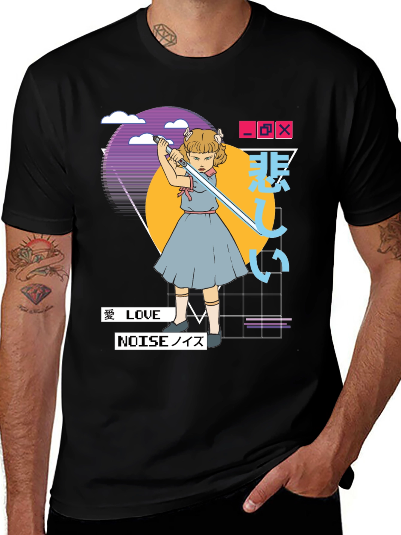 Synthwave Aesthetic T-Shirt - Edgy Vaporwave Tee
