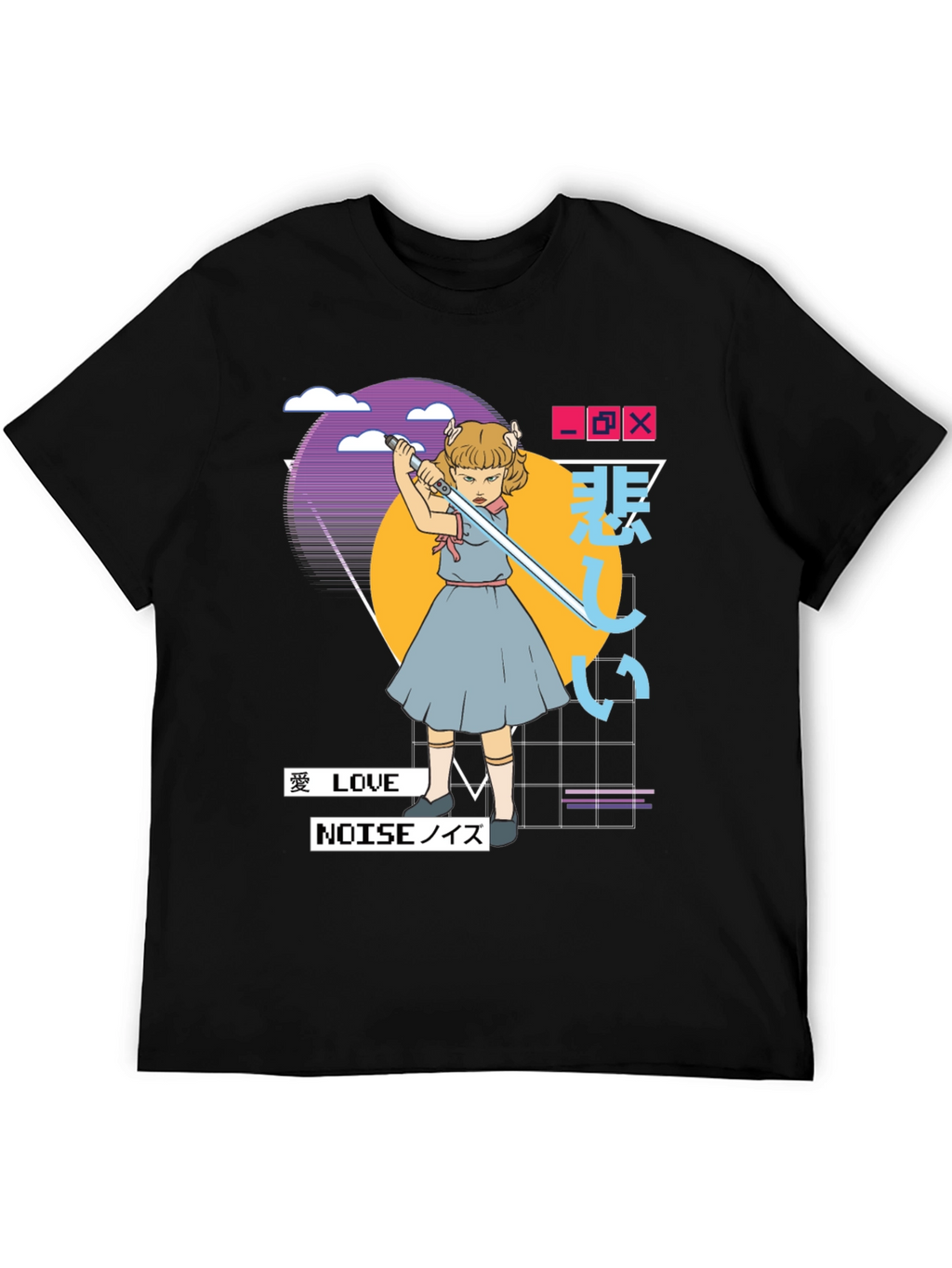 Synthwave Aesthetic T-Shirt - Edgy Vaporwave Tee