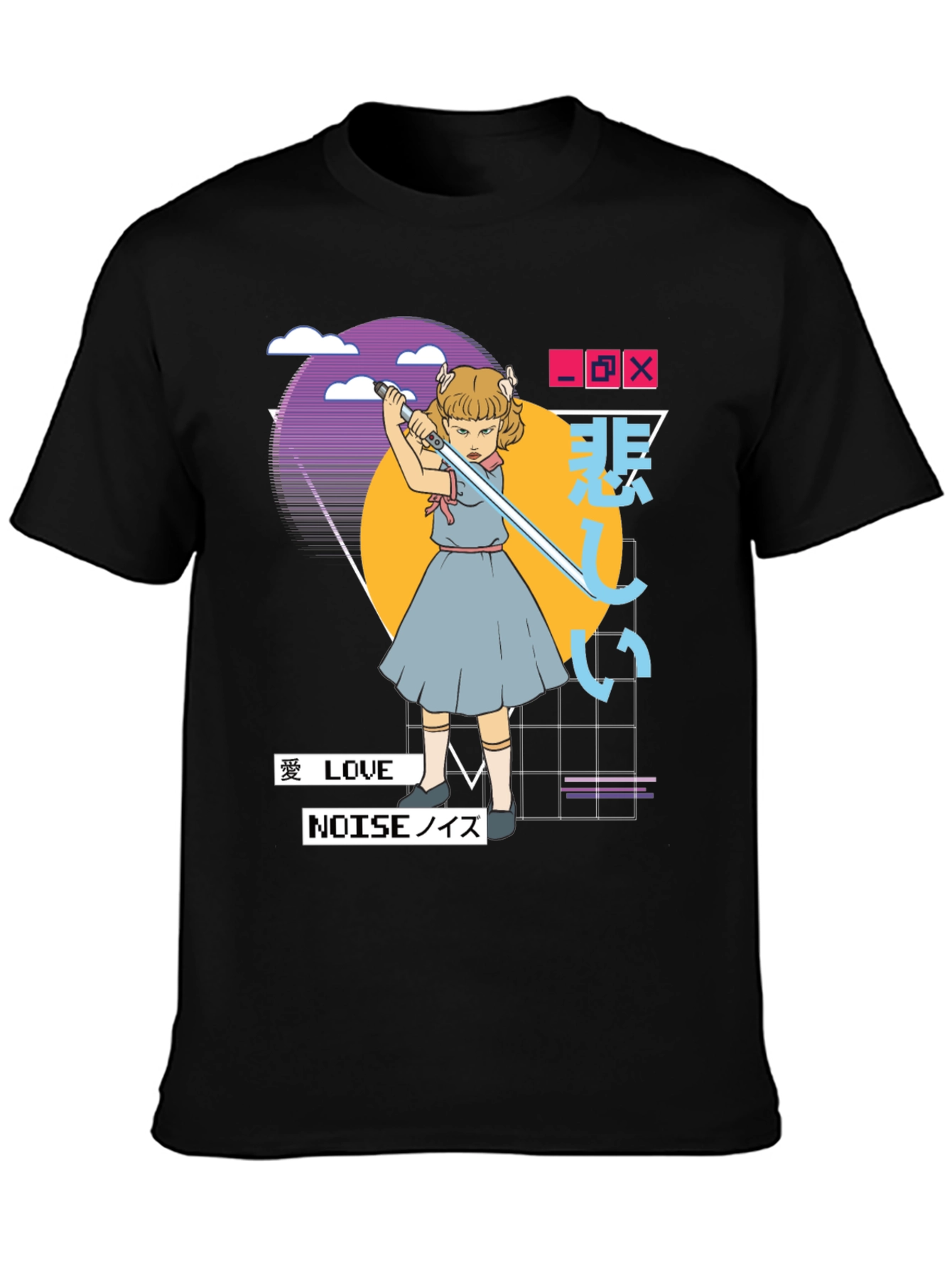Synthwave Aesthetic T-Shirt - Edgy Vaporwave Tee