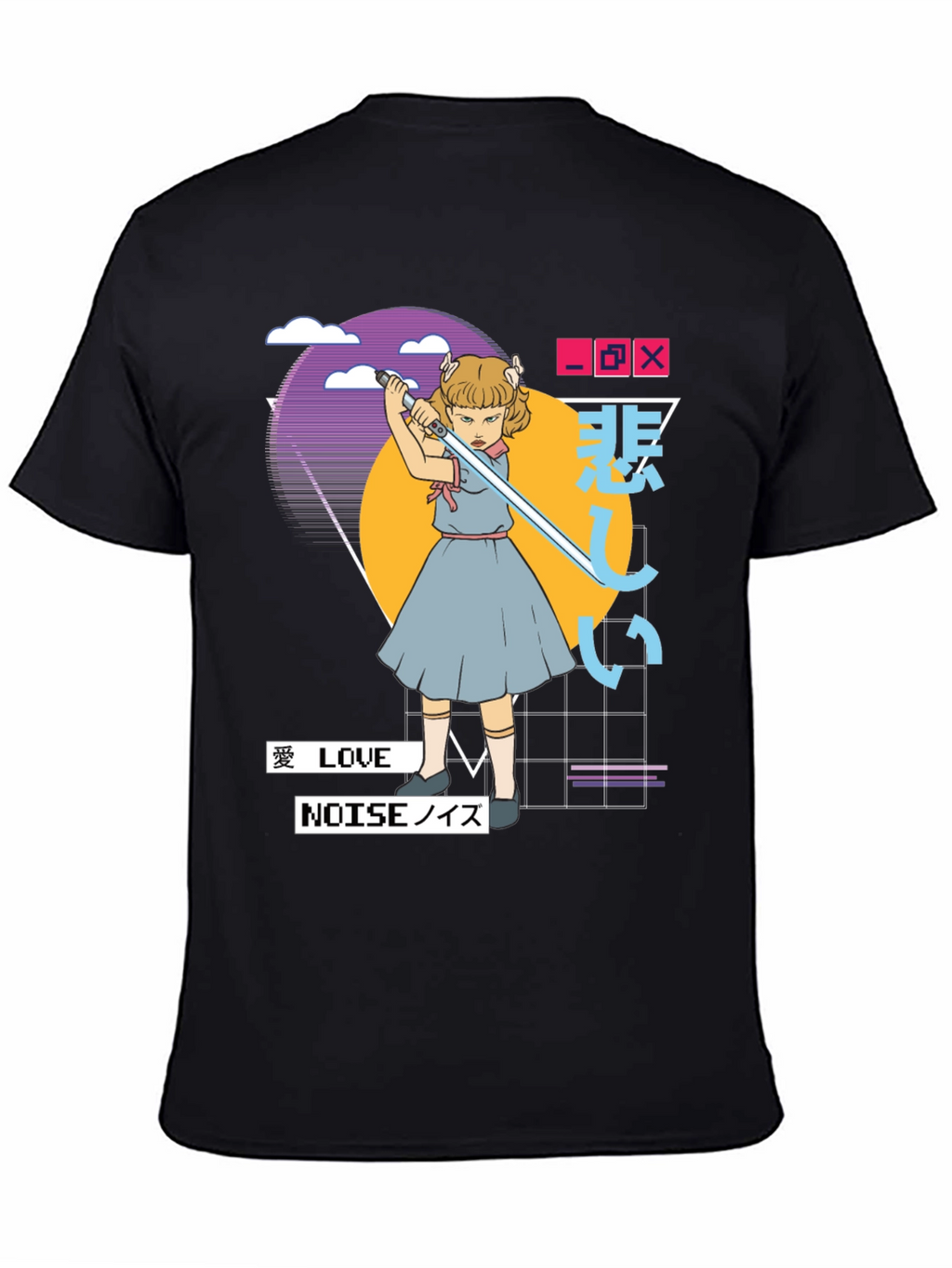 Synthwave Aesthetic T-Shirt - Edgy Vaporwave Tee