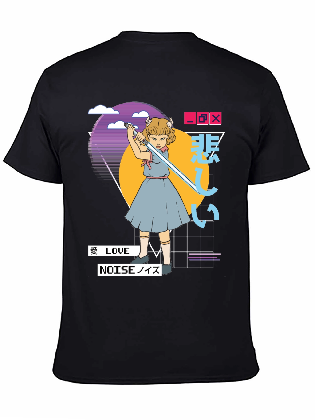 Synthwave Aesthetic T-Shirt - Edgy Vaporwave Tee