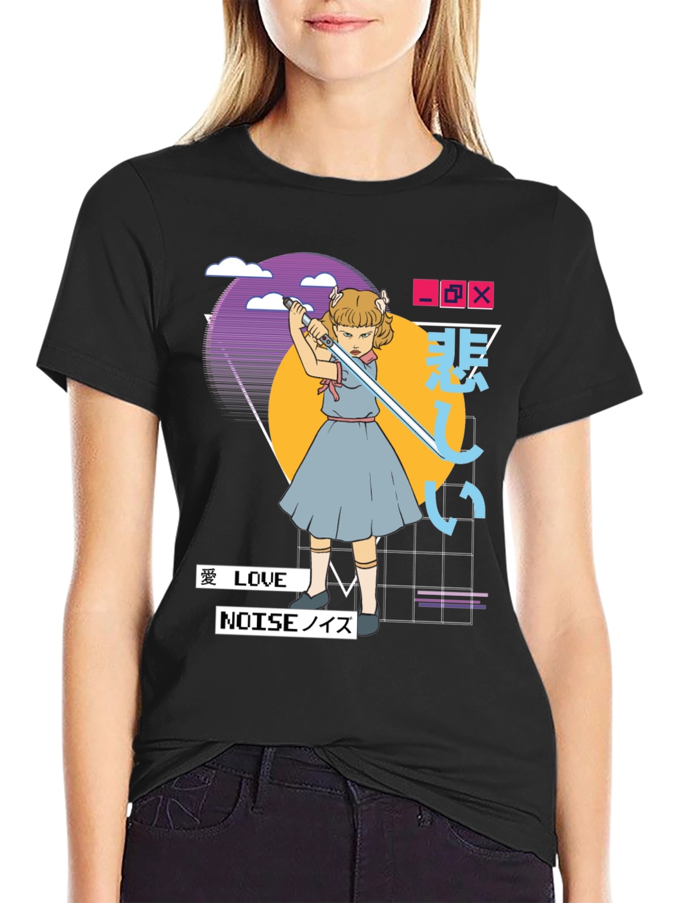 Synthwave Aesthetic T-Shirt - Edgy Vaporwave Tee