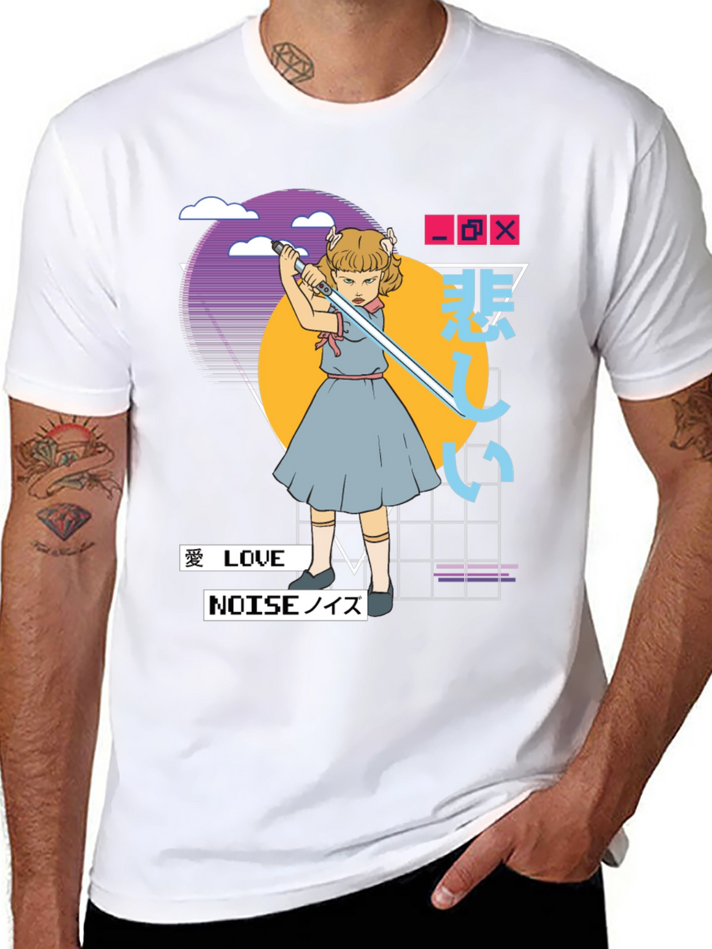 Synthwave Aesthetic T-Shirt - Edgy Vaporwave Tee