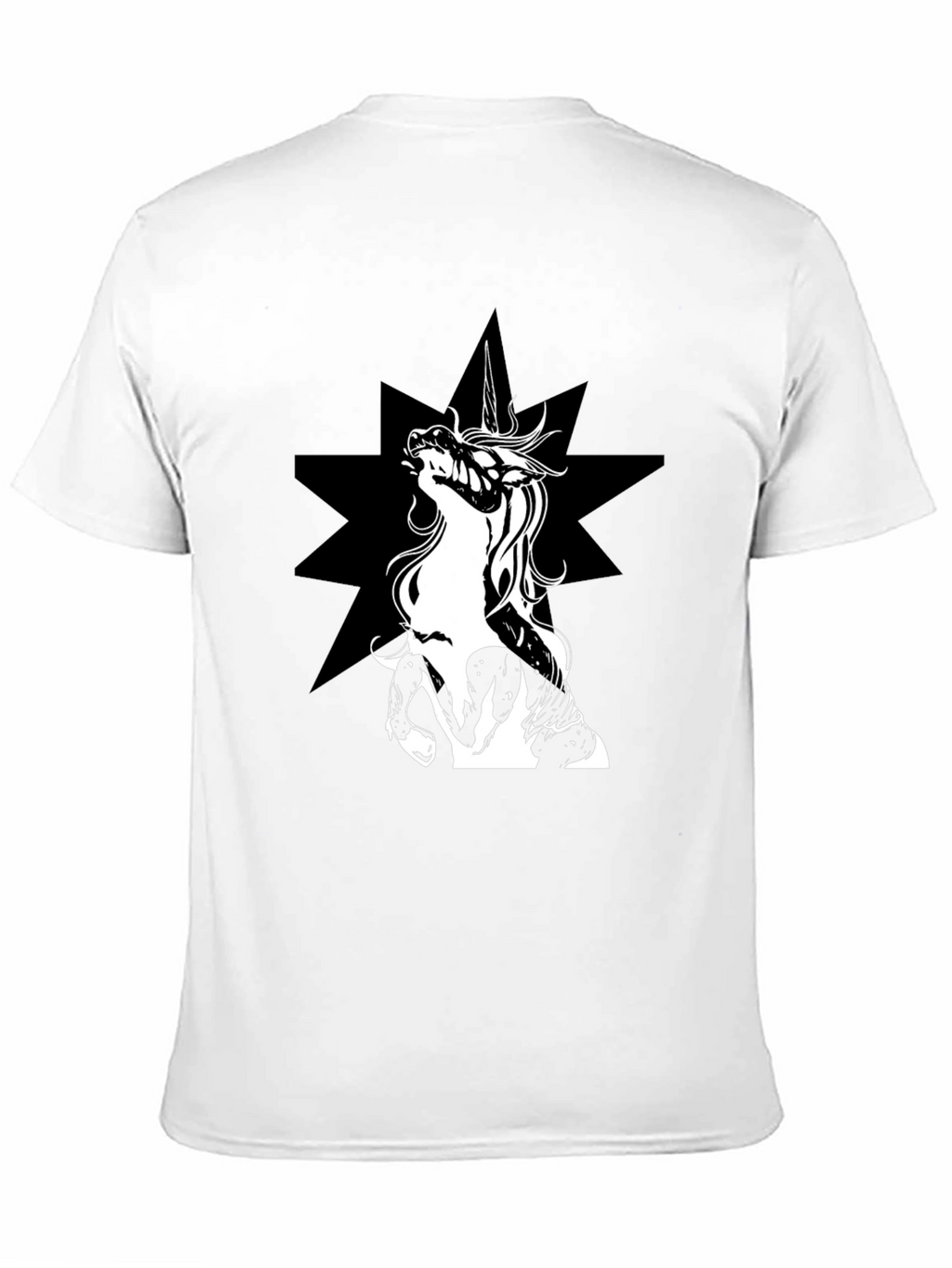 Unicorn Star Black T-Shirt