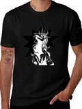 Unicorn Star Black T-Shirt