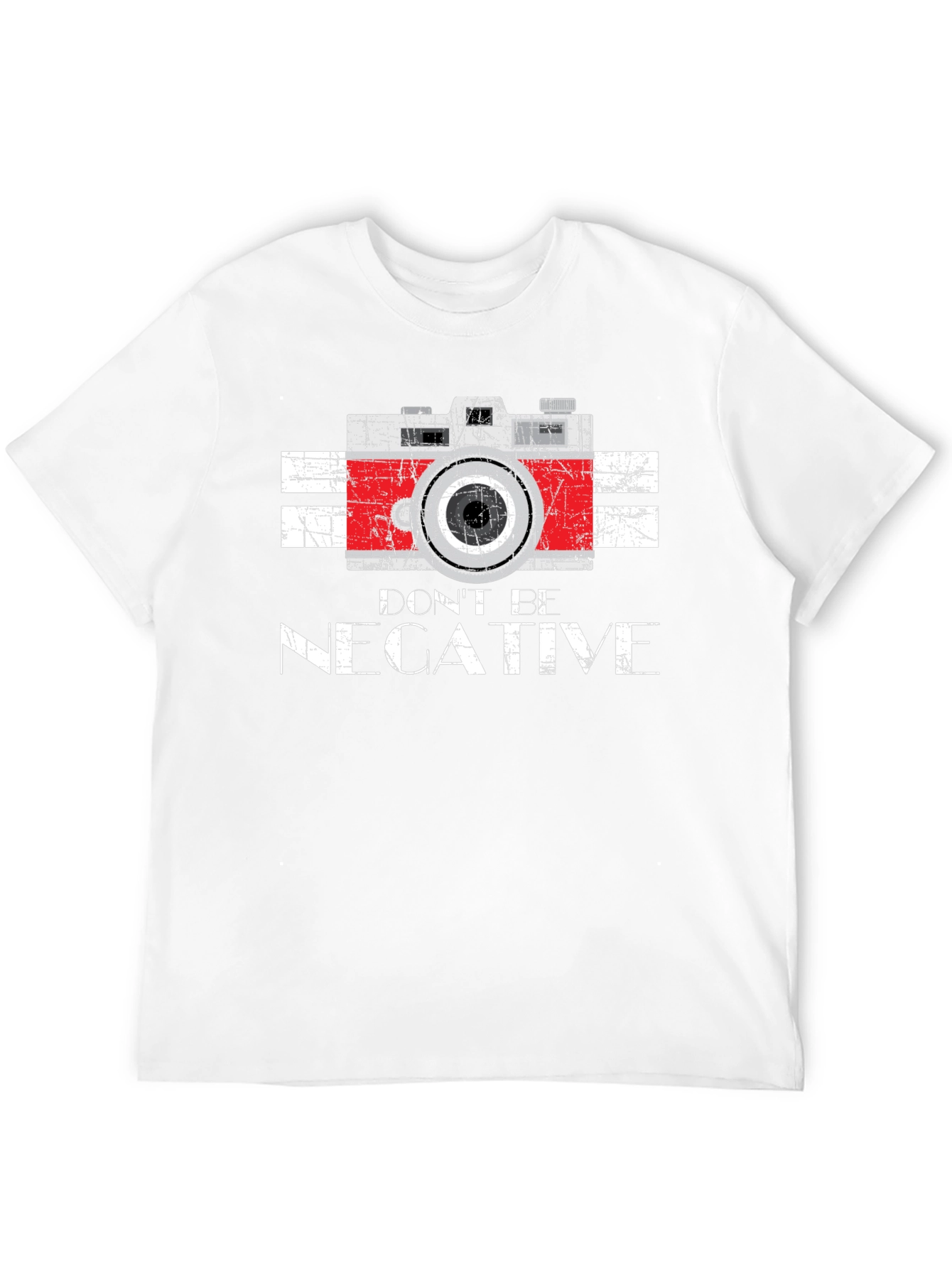 Dont Be Negative Camera Graphic T-Shirt