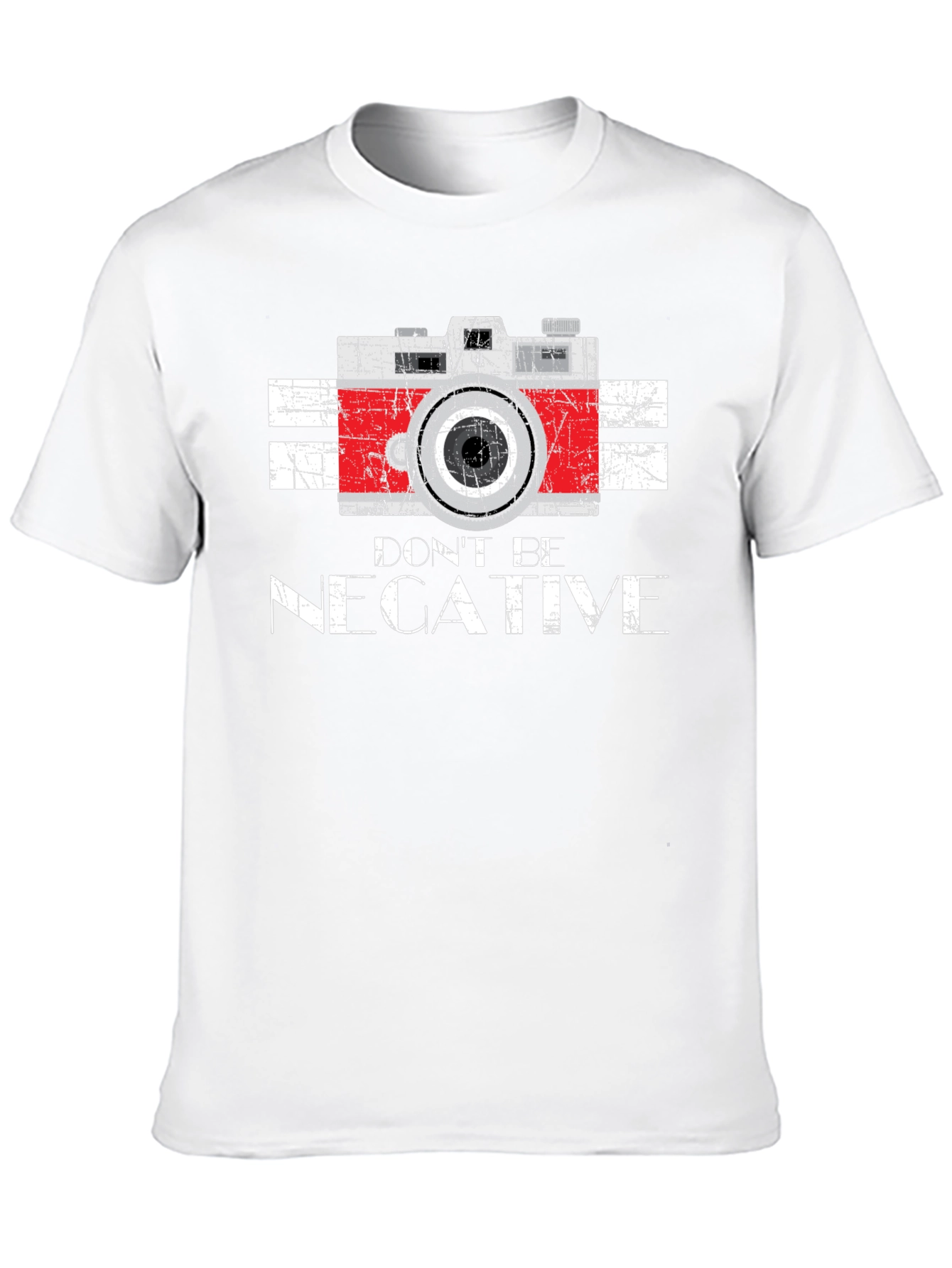 Dont Be Negative Camera Graphic T-Shirt