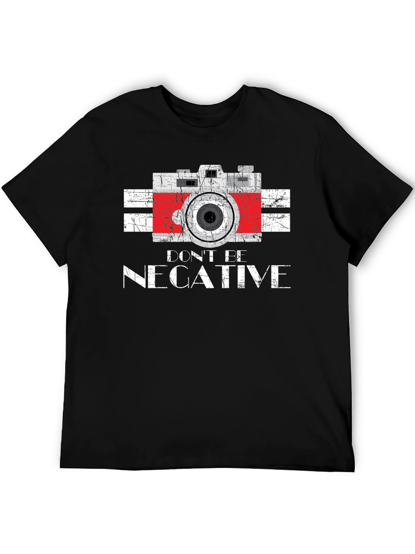 Dont Be Negative Camera Graphic T-Shirt