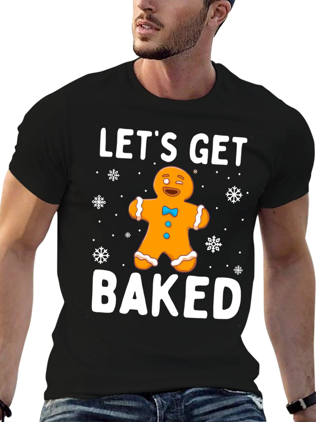 Lets Get Baked Gingerbread Holiday T-Shirt