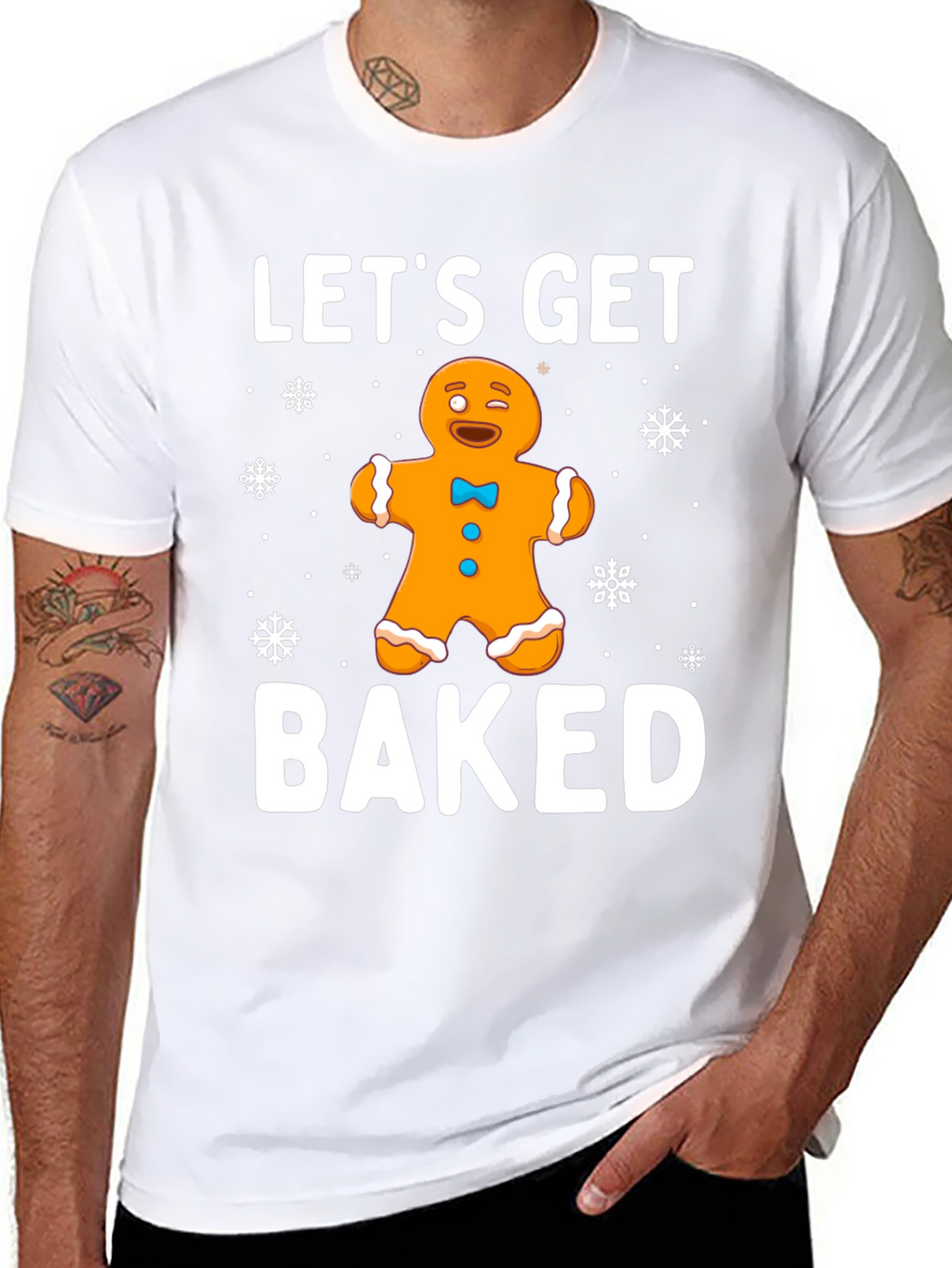 Lets Get Baked Gingerbread Holiday T-Shirt