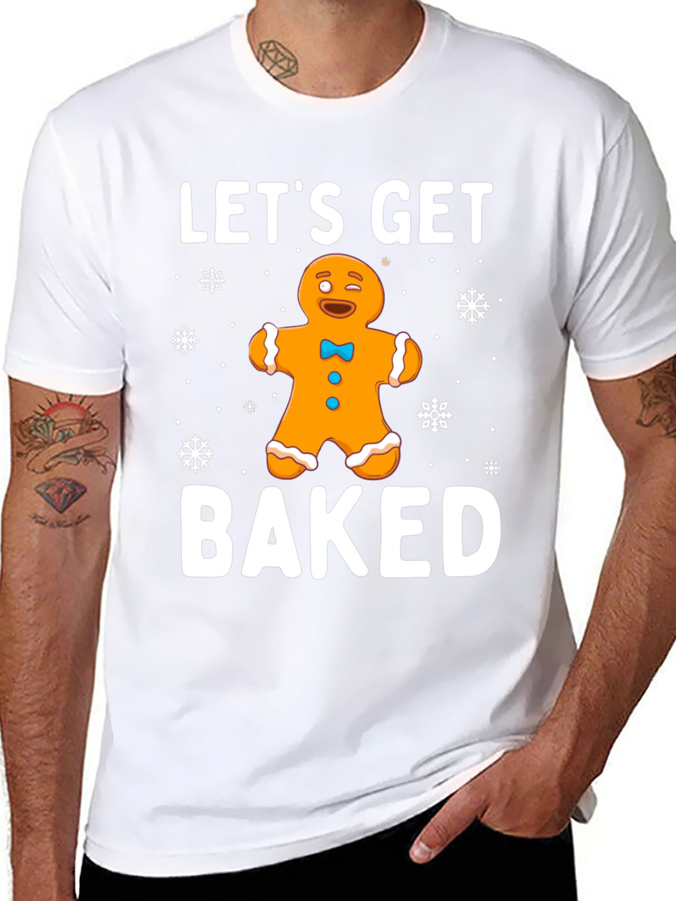 Lets Get Baked Gingerbread Holiday T-Shirt