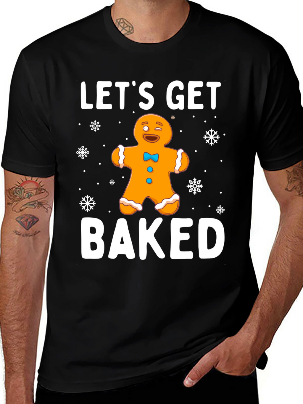 Lets Get Baked Gingerbread Holiday T-Shirt