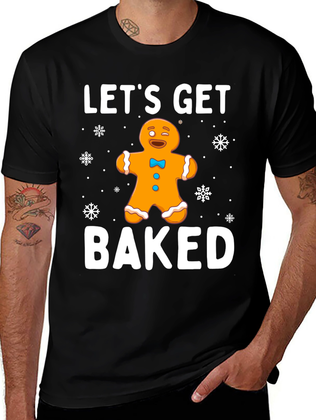 Lets Get Baked Gingerbread Holiday T-Shirt