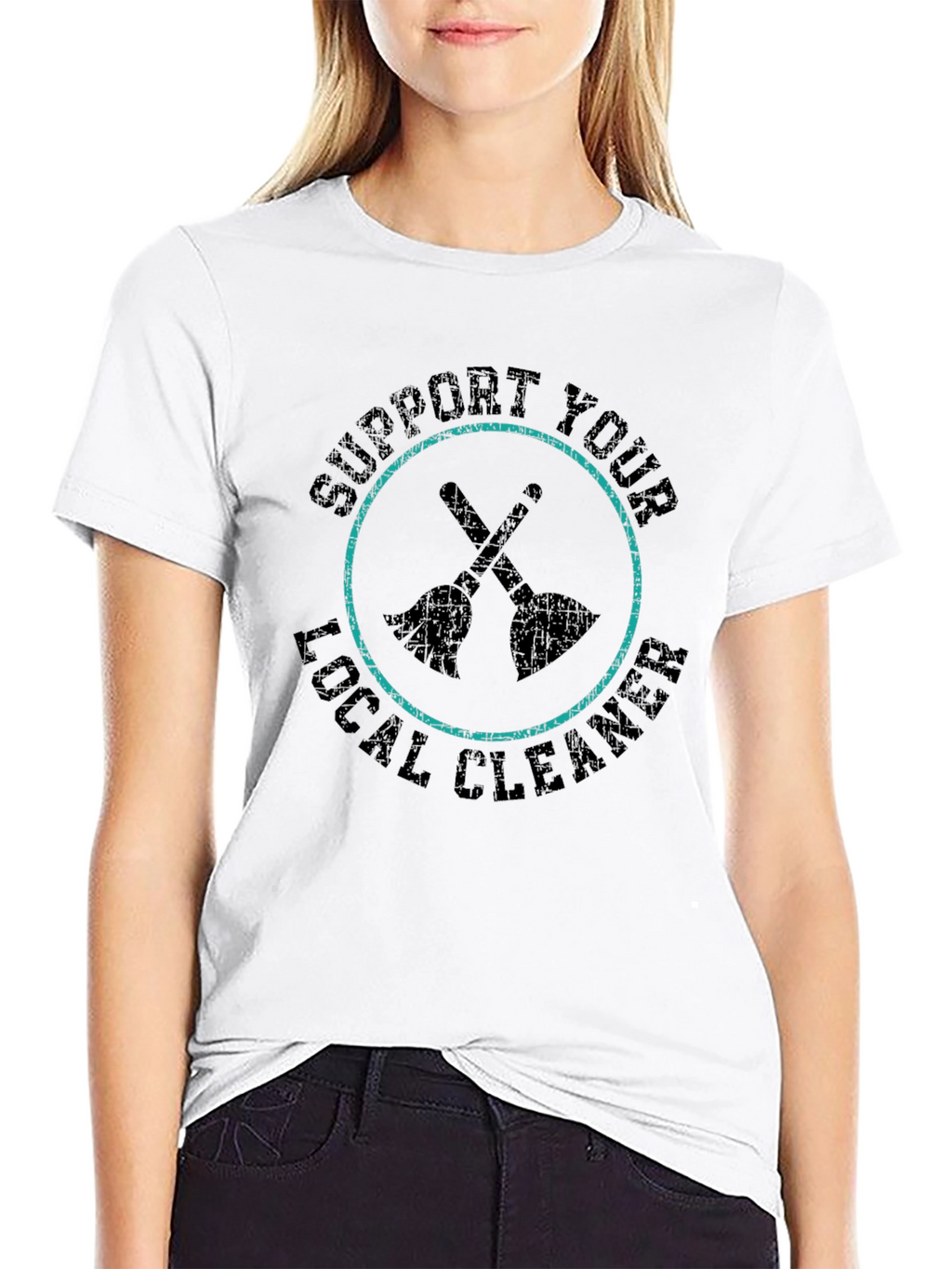 Support Your Local Cleaner Graphic T-Shirt
