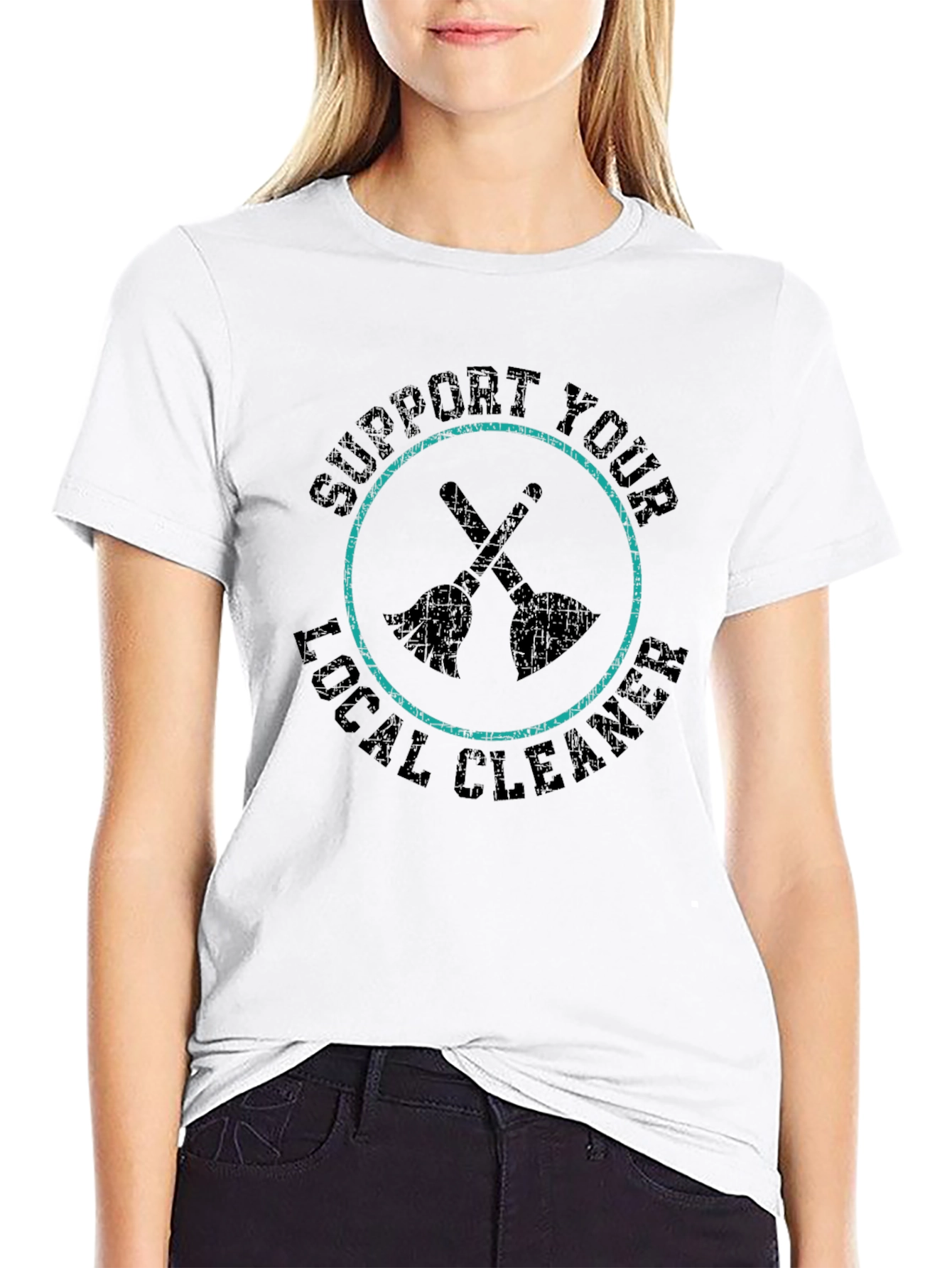 Support Your Local Cleaner Graphic T-Shirt