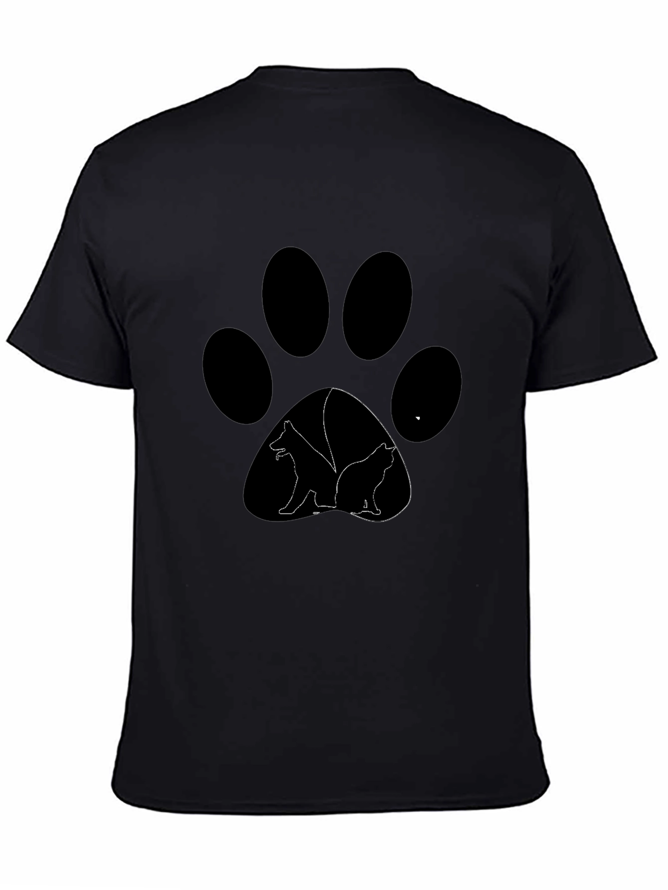 Dog & Cat Paw Print T-Shirt