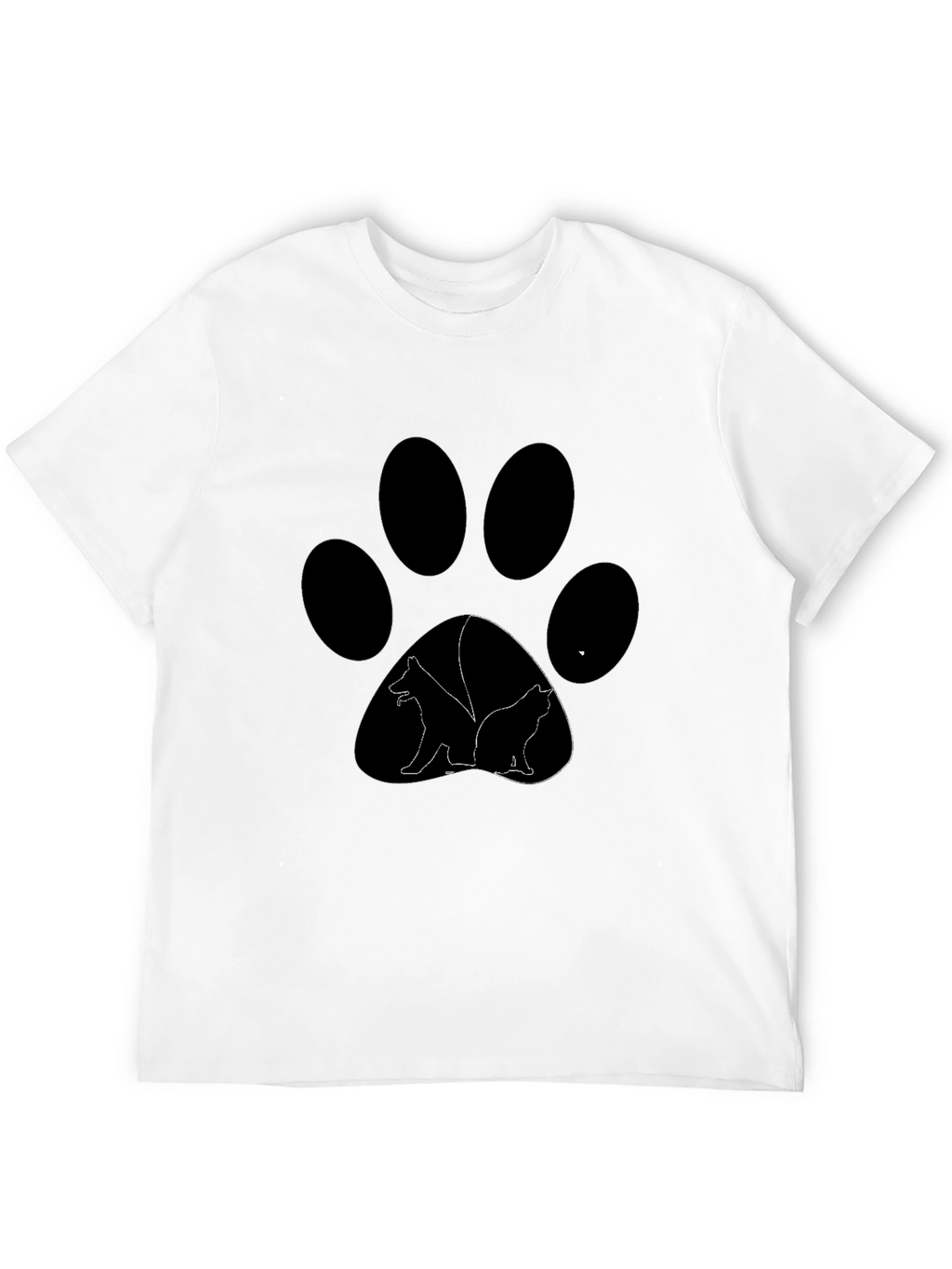 Dog & Cat Paw Print T-Shirt
