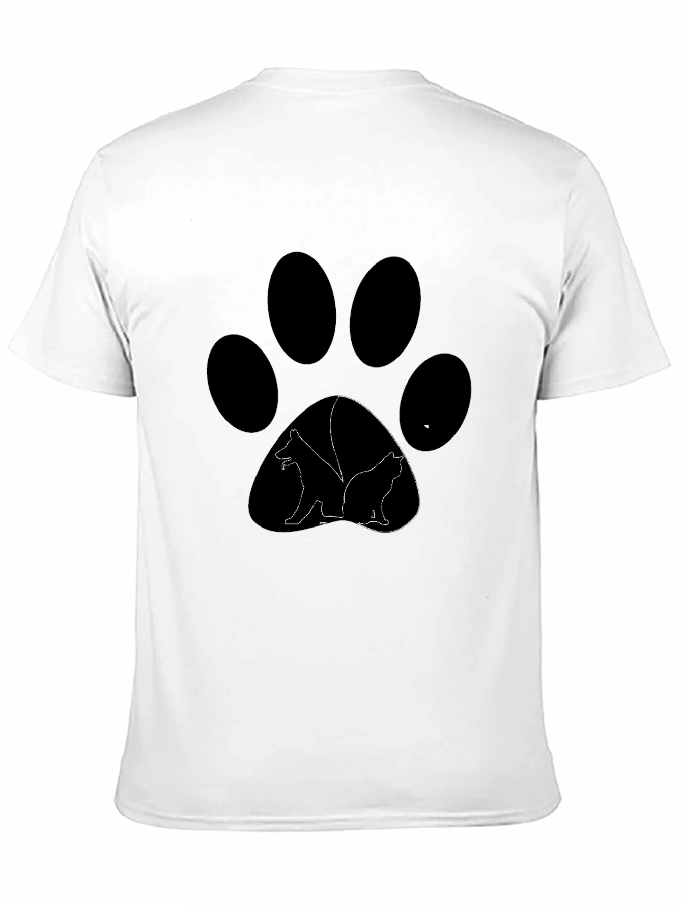 Dog & Cat Paw Print T-Shirt