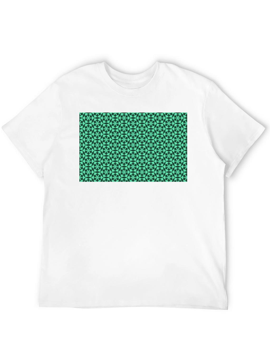 Geometric Print Black T-Shirt