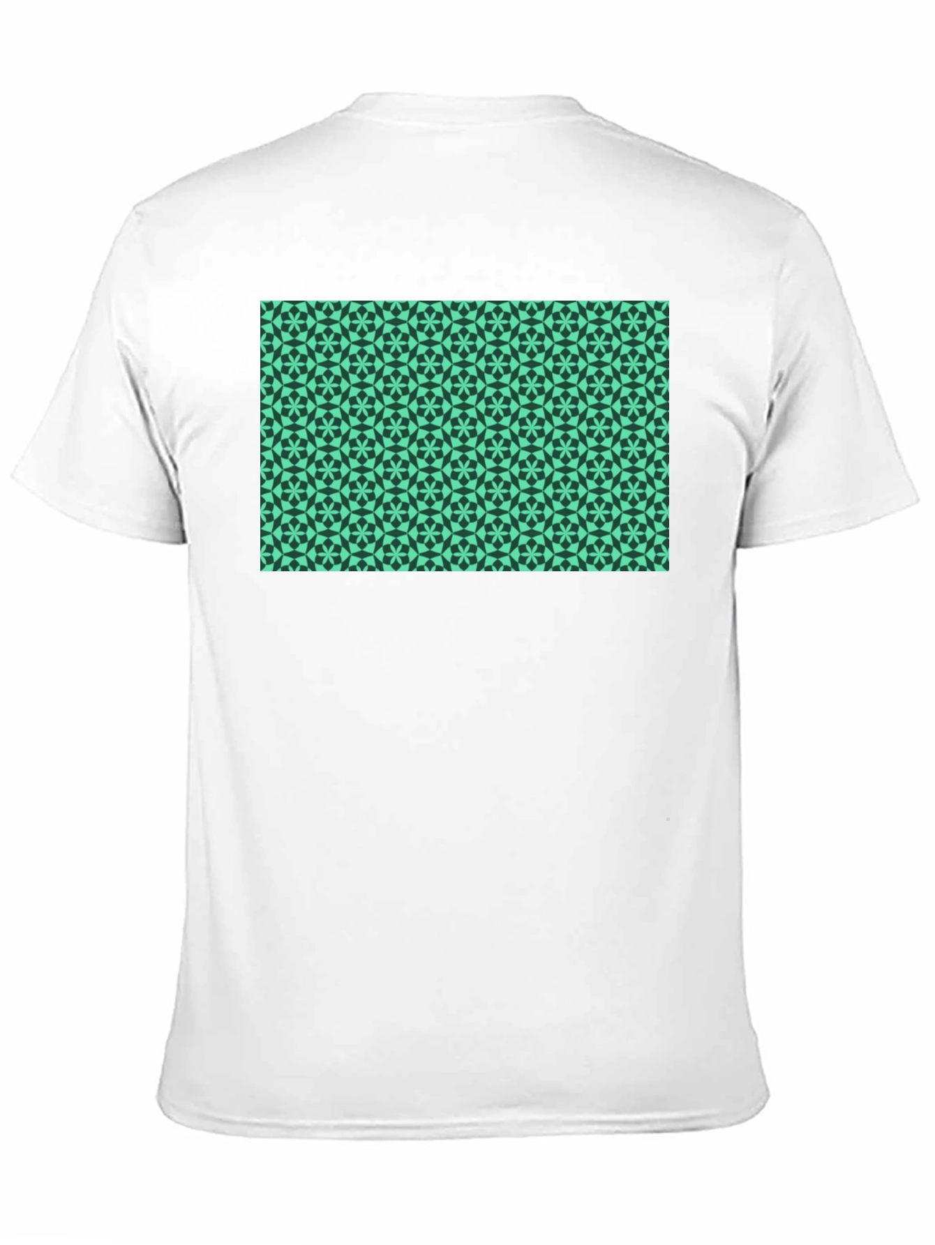 Geometric Print Black T-Shirt