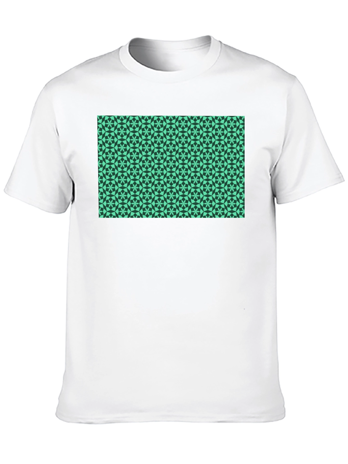 Geometric Print Black T-Shirt