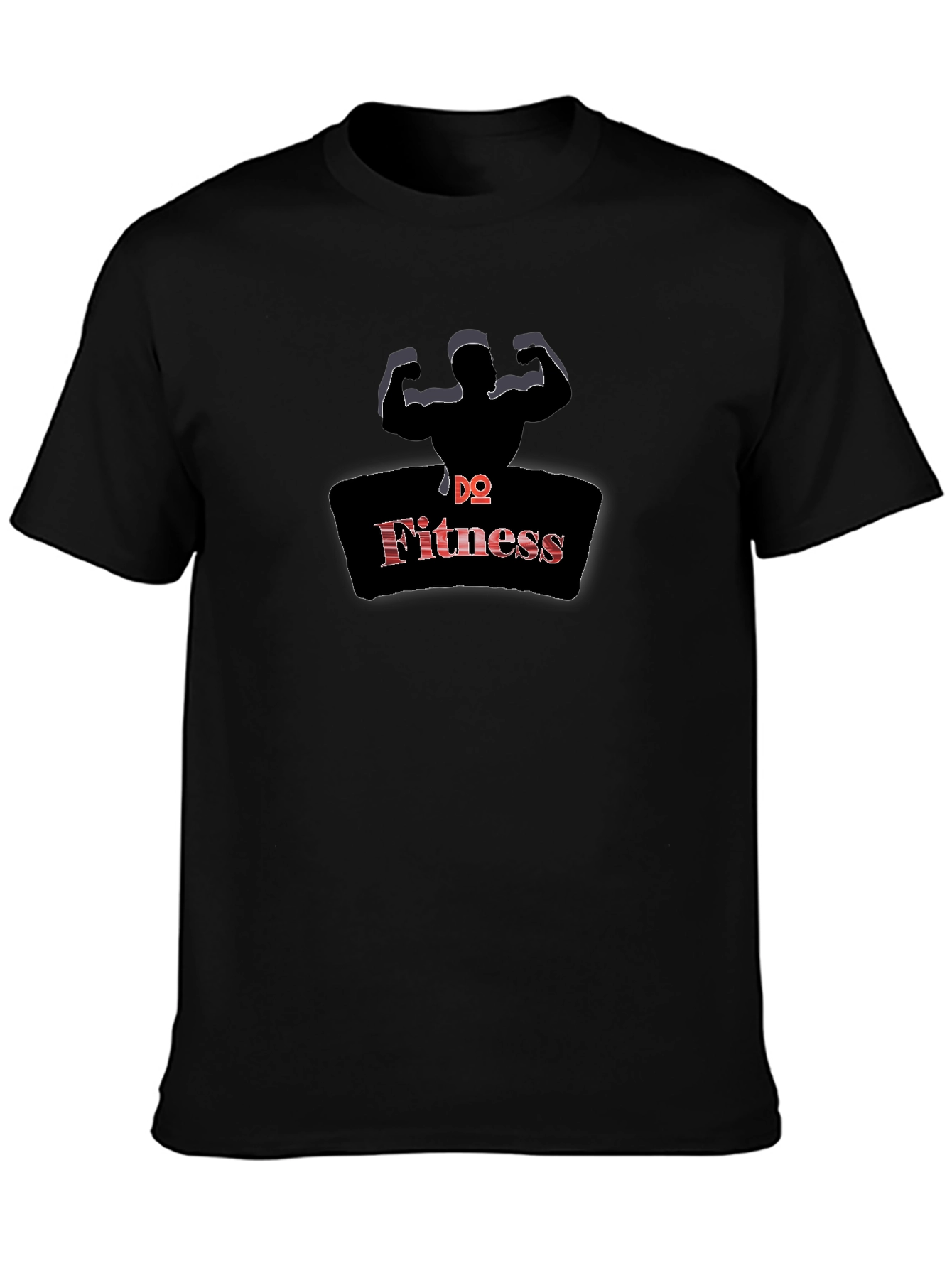 DQ Fitness Black Graphic Tee