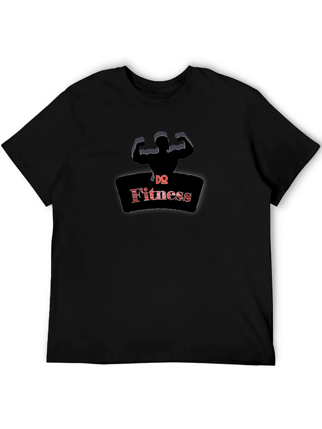 DQ Fitness Black Graphic Tee