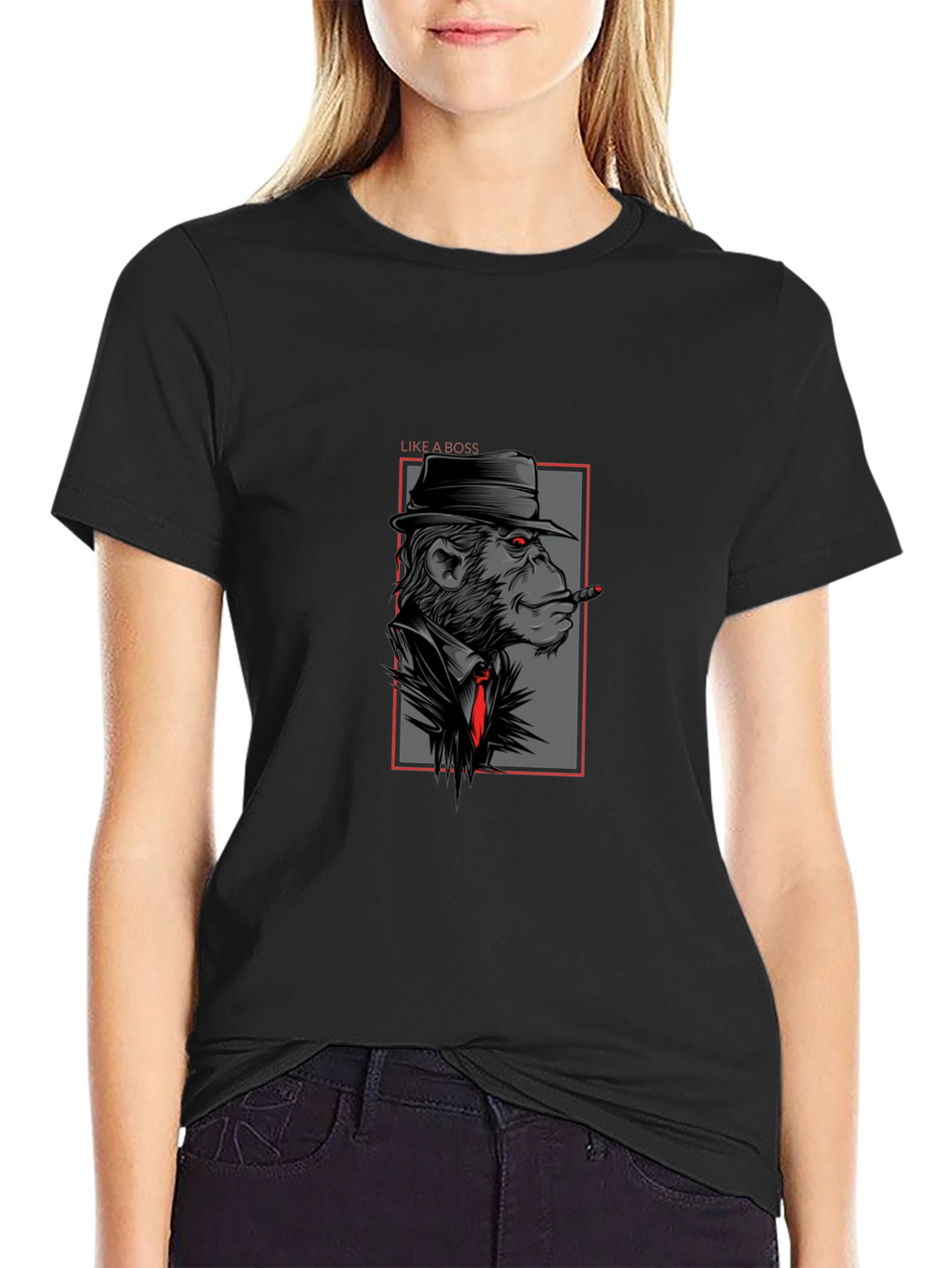 Monkey Mafia Boss Graphic T-Shirt
